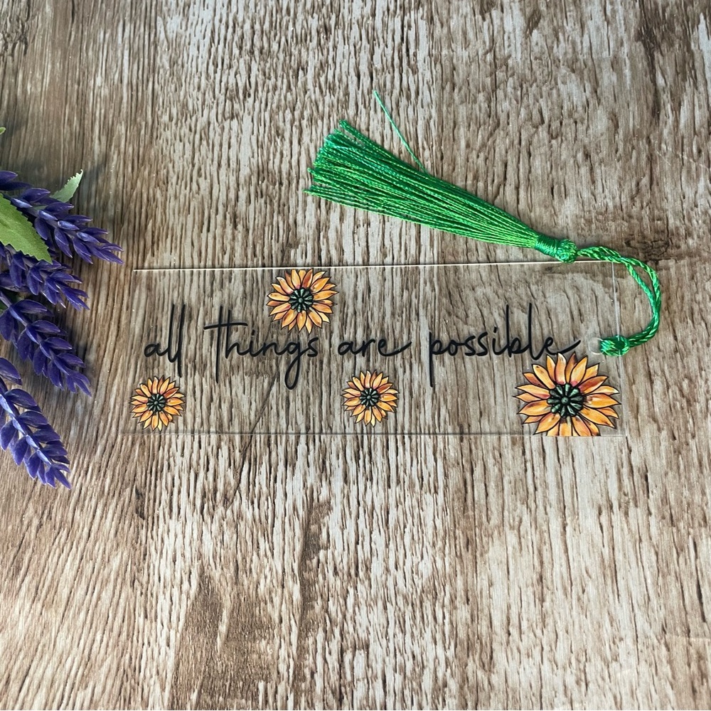 Bookmark Handcrafted Artisan Acrylic Journal Gifts Read Book